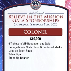 2026 Gala Sponsorship - Colonel