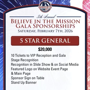 2026 Gala Sponsorship - 5 Star General