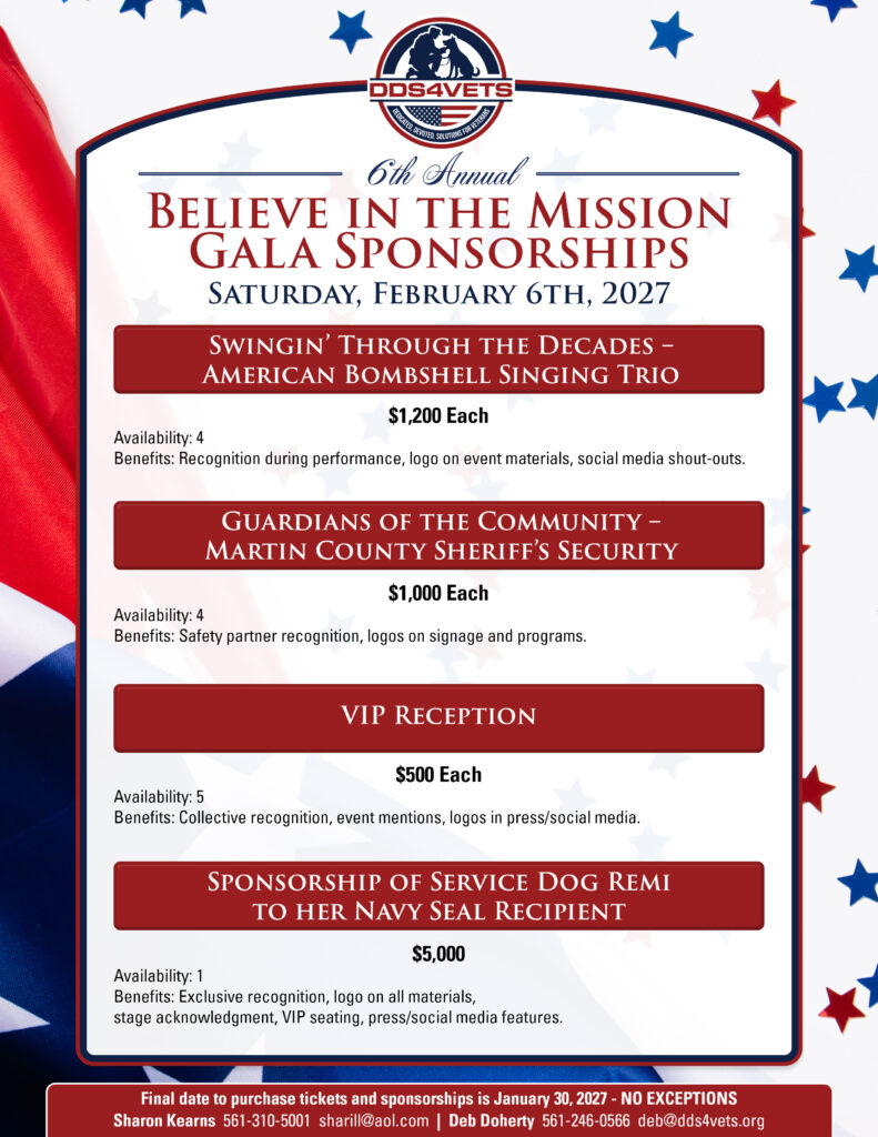 2027 Gala Additional Sponsorships