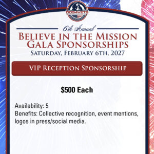 2027 Gala Sponsorship - VIP Reception Party
